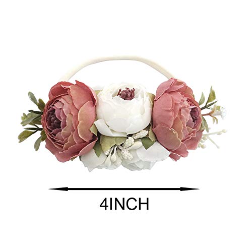 BGFKS Baby Girl Tutu Dress Elegant Lace Pom Pom Flutter Sleeve with Flower Headband Set